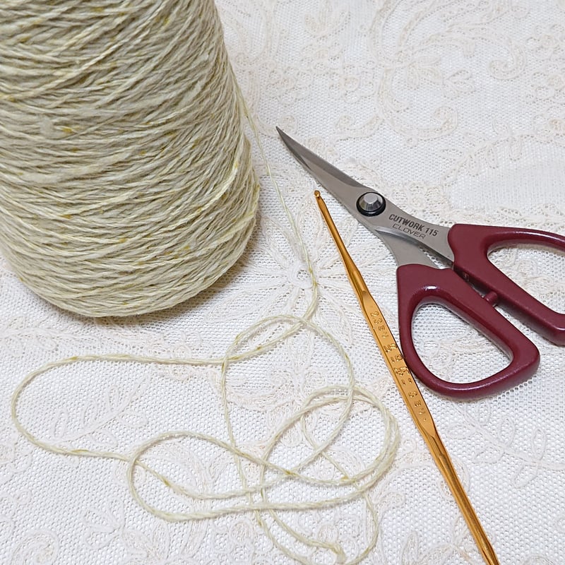 ガラ紡fuwa・fuwano【萌黄】オーガニックコットン | ぶたのしっぽ 毛糸