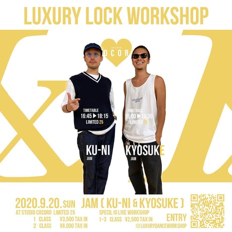 9月20日（日曜） ｜JAM：Luxury Lock WS Special Instagram Live Lesson