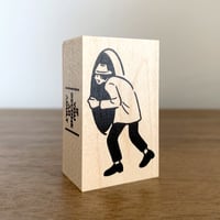スタンプF（穴を覗く男）