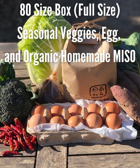 (80size)Farmer's choice! | Organic veggies, Organic Miso, and Eggs!