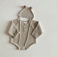 くまさんロンパース
