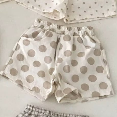 リネンハーフパンツ