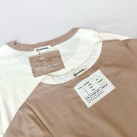 ツートーンタグTシャツ