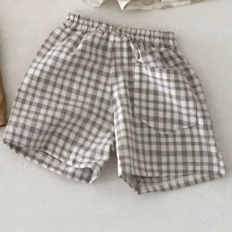 リネンハーフパンツ