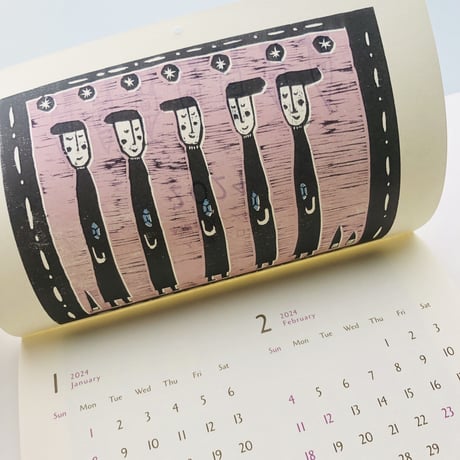 2024 スミダヒロミ 木版画カレンダー（作家サイン入り＊特典付き）