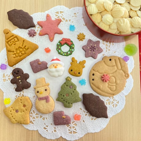 🎄クリスマスクッキー缶 ☆丸缶🎅 ☆チョコリース