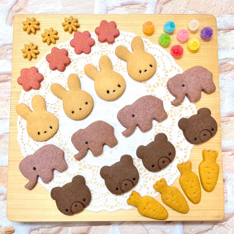 にんじんクッキー♪仲良しウサギ