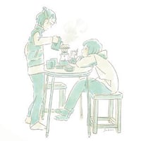 【スクエアステッカー4】coffee