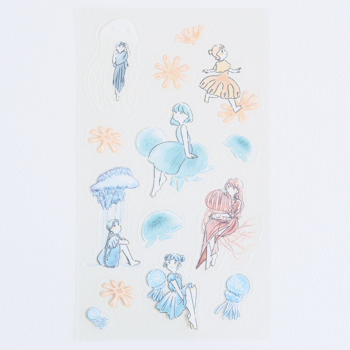 【完売】クラゲの絵 220mm×160mmのキャンバスパネル fit=scale-down,w=1200