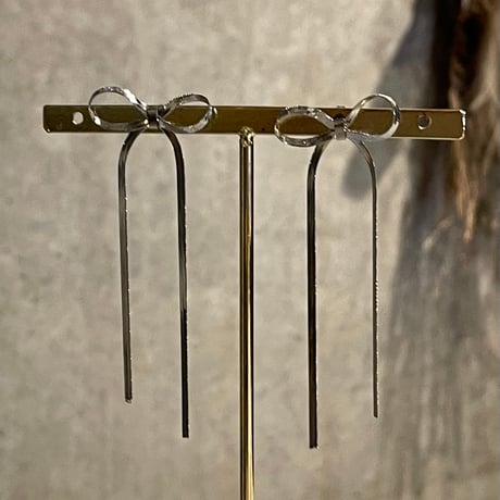 2508PR0796 / Chain Ribbon pierce（Silver）