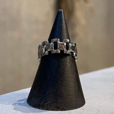2505RG0633 / Square chain design ring（Silver）