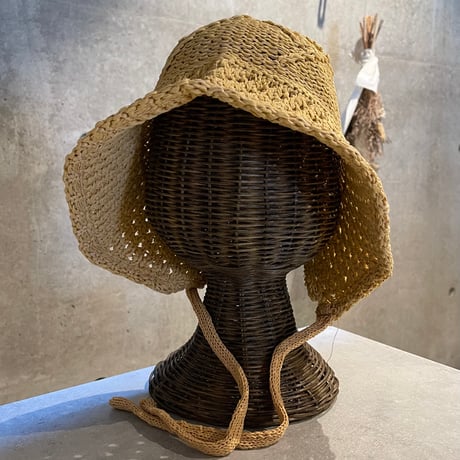 2503HW0079(S) / Wired Knit Bucket Bonnet（Camel）
