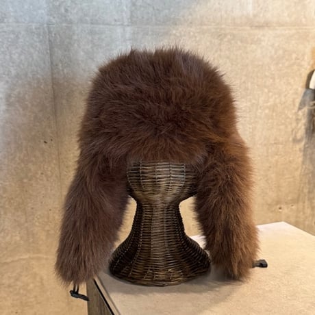 2412SL11047BR(S)/ Volume flight fur cap（Brown）