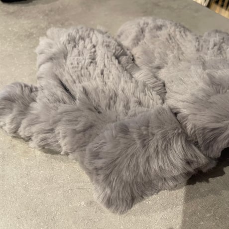 2411GS015(S)/ Fur mitten gloves (Gray)