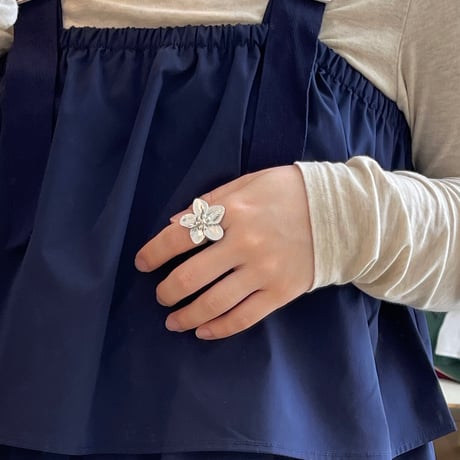 2505RG0626 / Big Flower motif ring（Silver）