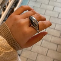 2501RG0561 / Drop double finger ring（Silver）