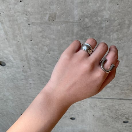Wave line  ring（Gold） / 2103-RG018
