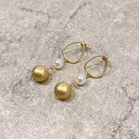 Mat Pearl Mix Pierce（Gold/Pearl） /  2204_PR0458