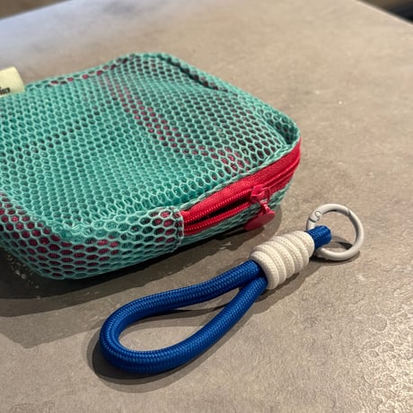 2504GS037(S)/ Multi Mesh Pouch (Mint green×Blue)