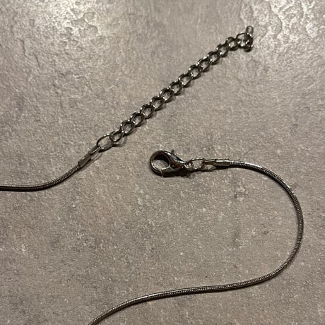 2412NC0278 / Balloon dog charm snake chain Necklace（Silver）