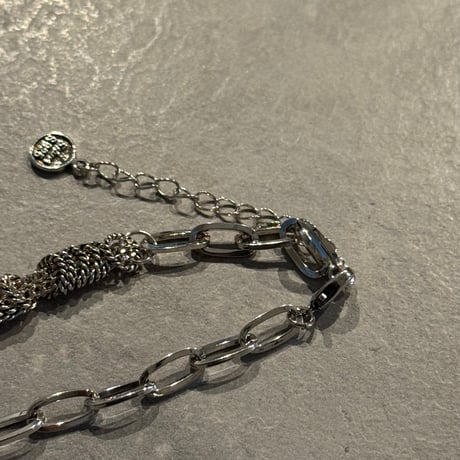 2504BR0078/  Line round  design bracelet （silver)