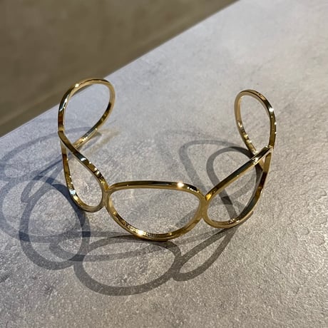 2505BR0083 / Circle design bangle（Gold）