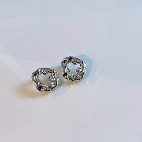 Metal craft  circle pierce（Silver）/ 2201_PR0424