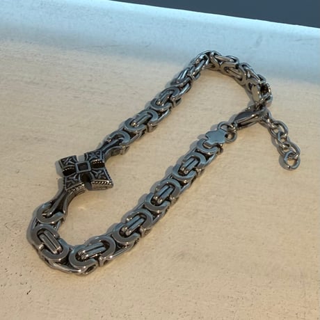 2606BR0134 / Vintage cross chain bracelet（Silver）
