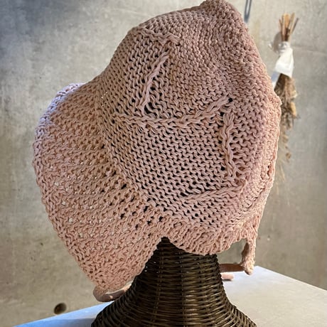 2503HW0079(S) / Wired Knit Bucket Bonnet（Pink）