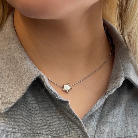 2503NC0331／ Star charm  necklace（Silver)