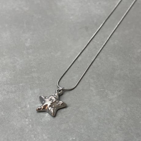 2606NC0400 / Metallic star pendant Necklace（Silver）