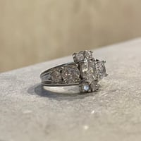 2601RG0723 / Cross stone ring（Silver）