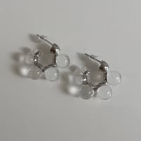 2603PR0839 / Clear ball hoop design pierce（Silver/Clear）