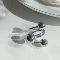 2309RG0313/ Big ball Ring （Silver）