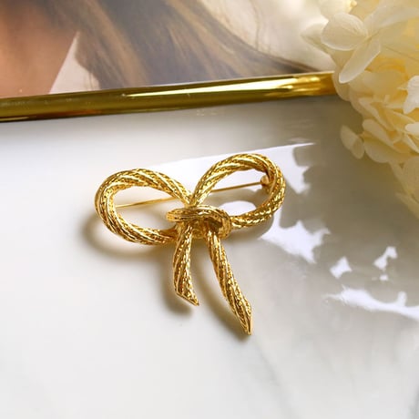 Vintage Cross Geometric Brooch（GOLD） / OT-001