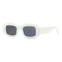 【 Legit Eyewear 】Sunglasses Yūryaku (White/Grey)
