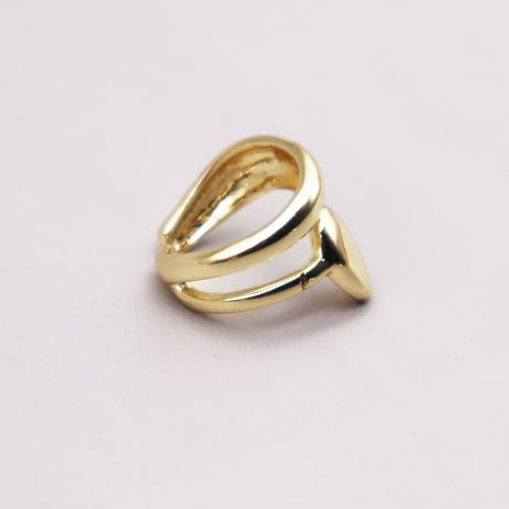 Drop Deformation Cartilage Earcuff （Gold/Right） / EC069A