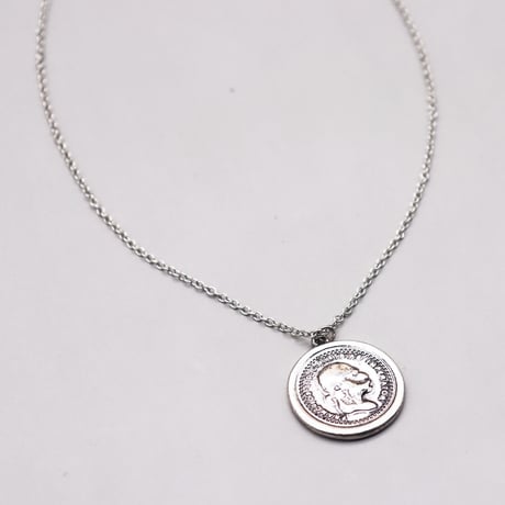 Vintage Coin Long Necklaces（Silver）/ 2109-NC089