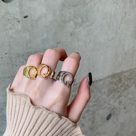 Initial ring（SILVER / Q） /  2100-RGSL045