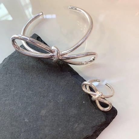 2306RG0295 / Creative Bowknot ring （Silver）