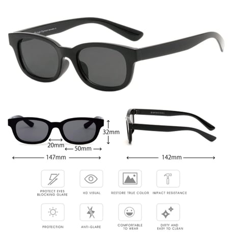 【 Legit Eyewear 】Sunglasses Takakura (Black/Olive)