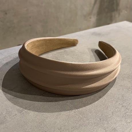 2503HA0058（S）/ Satin line headband（Beige)