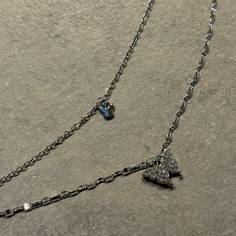2506NC0342 / butterfly chain Necklace（Silver）