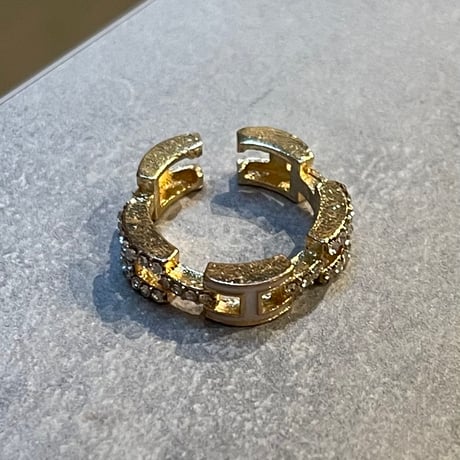 2510RG0681 / Connect Stone Ring（Gold）