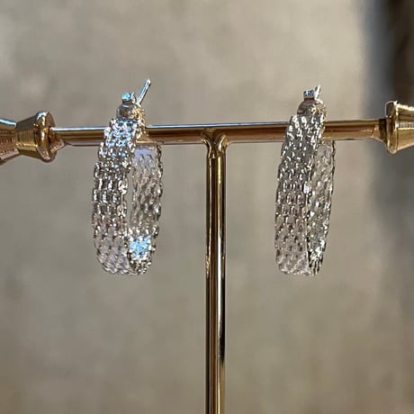 2510PR0804 / Chain design hoop Pierce（Silver）