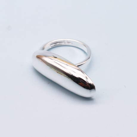 Creative Water Drop Geometric ring （Silver） /  2107-RG117