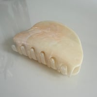 2606HA0089(S)/ Marble color Hair Clip（White）