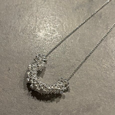2504NC0335 /  Ring stone necklace（Silver)