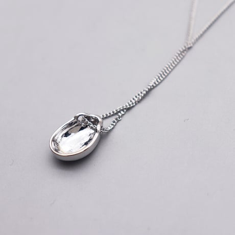 Tear drop  type  long Necklace（Silver）/ 2110-NC112