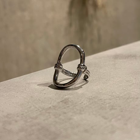 2403RG0431 /  Metal Deformation Oval ring #02（Silver）